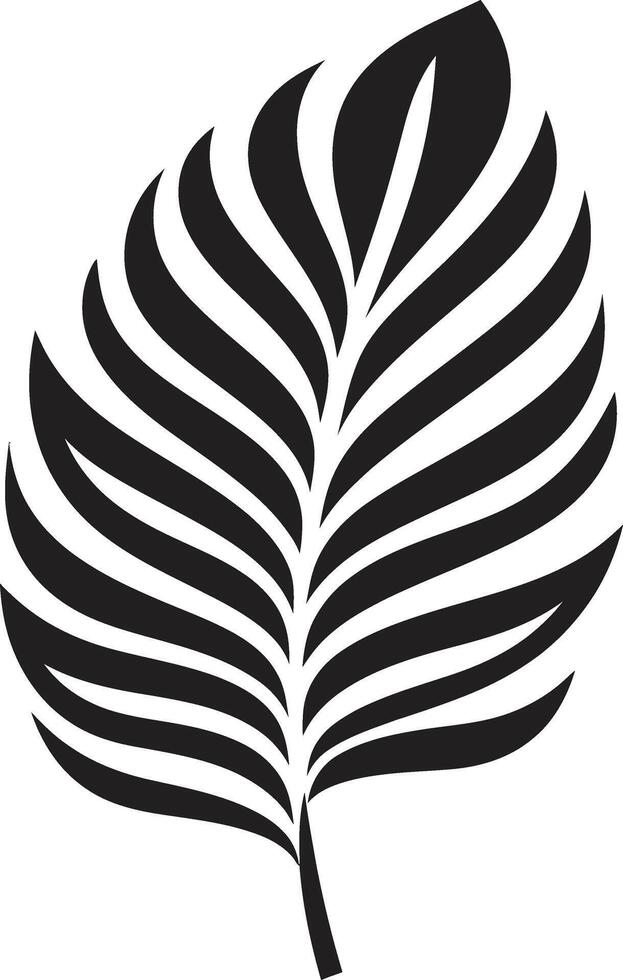 TropicalTang Fresh Palm Leaf Emblem LeafyLuxe Artistic Palm Design vector