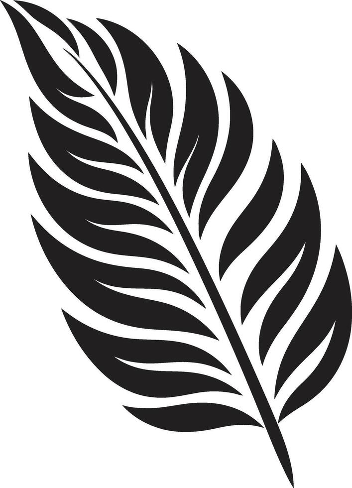 NatureNest Organic Palm Leaf Emblem TropicCanvas Creative Leaf Iconography vector