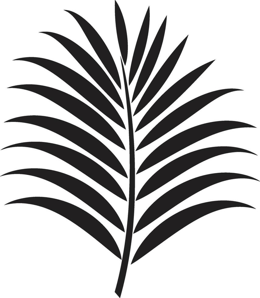 Swaying Palms Emblematic Logo Design Exquisite Tropics Leaf Icon Logo vector