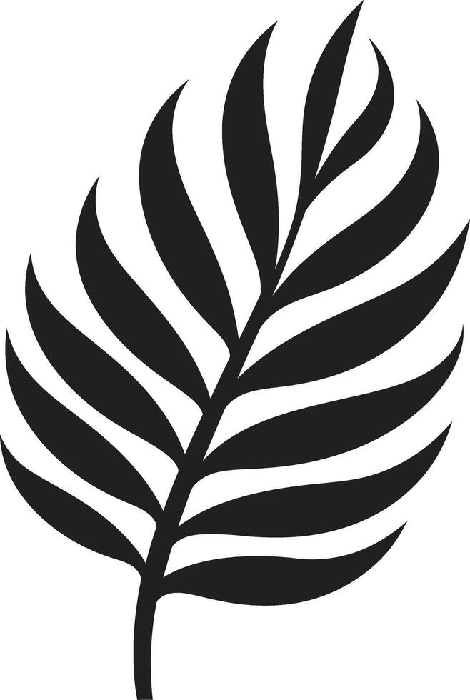 VerdeVista Scenic Palm Logo TropicWhisper Subtle Leaf Icon vector