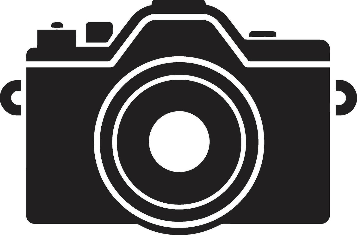 LensCraft Sleek Camera Emblem ShutterMark Elegant Camera Logo vector