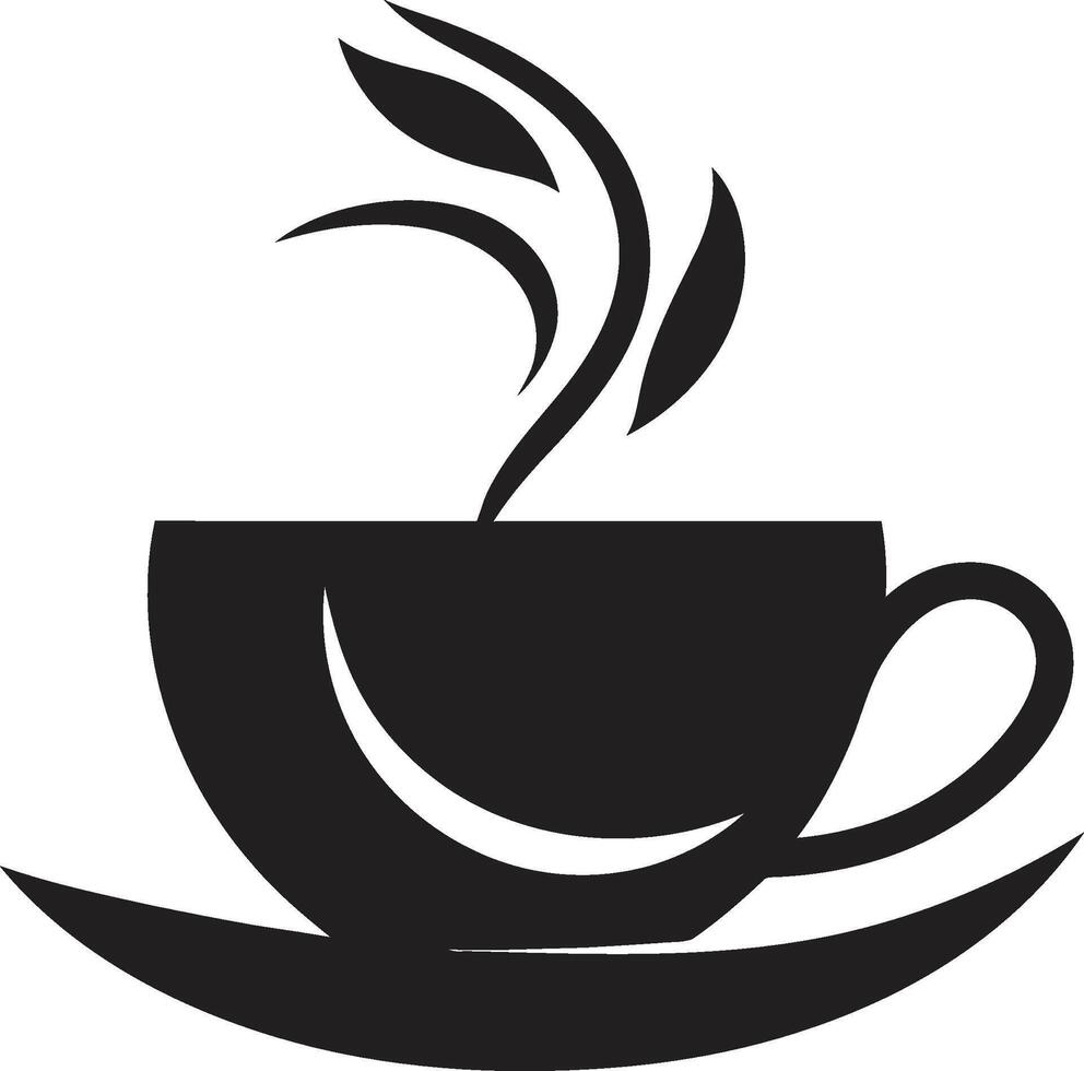 EspressoMaster Precision Vectorized Coffee Cup Design BrewMark Sleek Coffee Cup Emblem vector