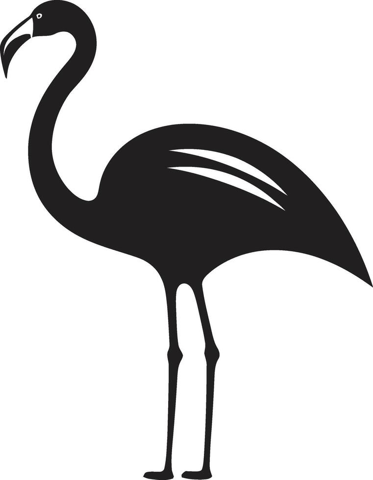 Artistic Avian Elegance Flamingo Symbol Elegant Flight Flamingo Logo in vector