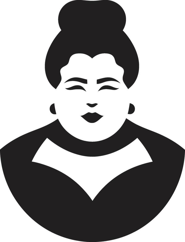 EmpowerCurveMark Precision Body Positivity CurvesRise Sleek Empowerment Symbol vector