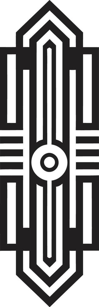 Deco Prismatics Geometric Icon Design Artistic Deco Patterns Emblem Design vector