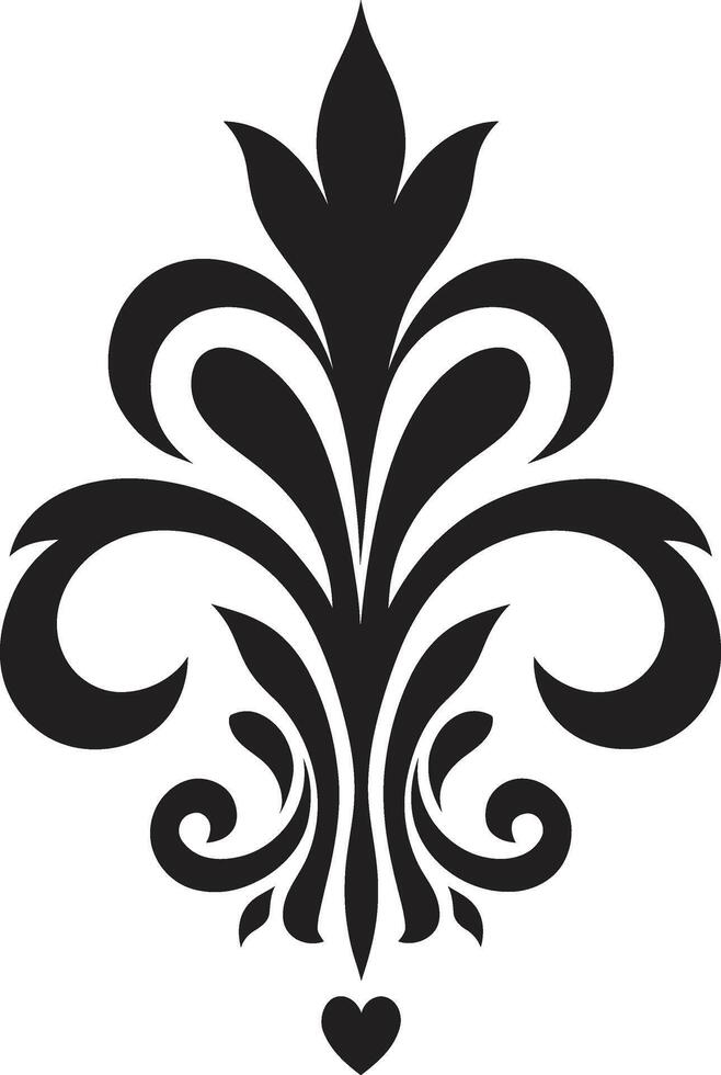 Flourish Symphony Floral Emblem Design Elegance in Blooms Element Logo vector