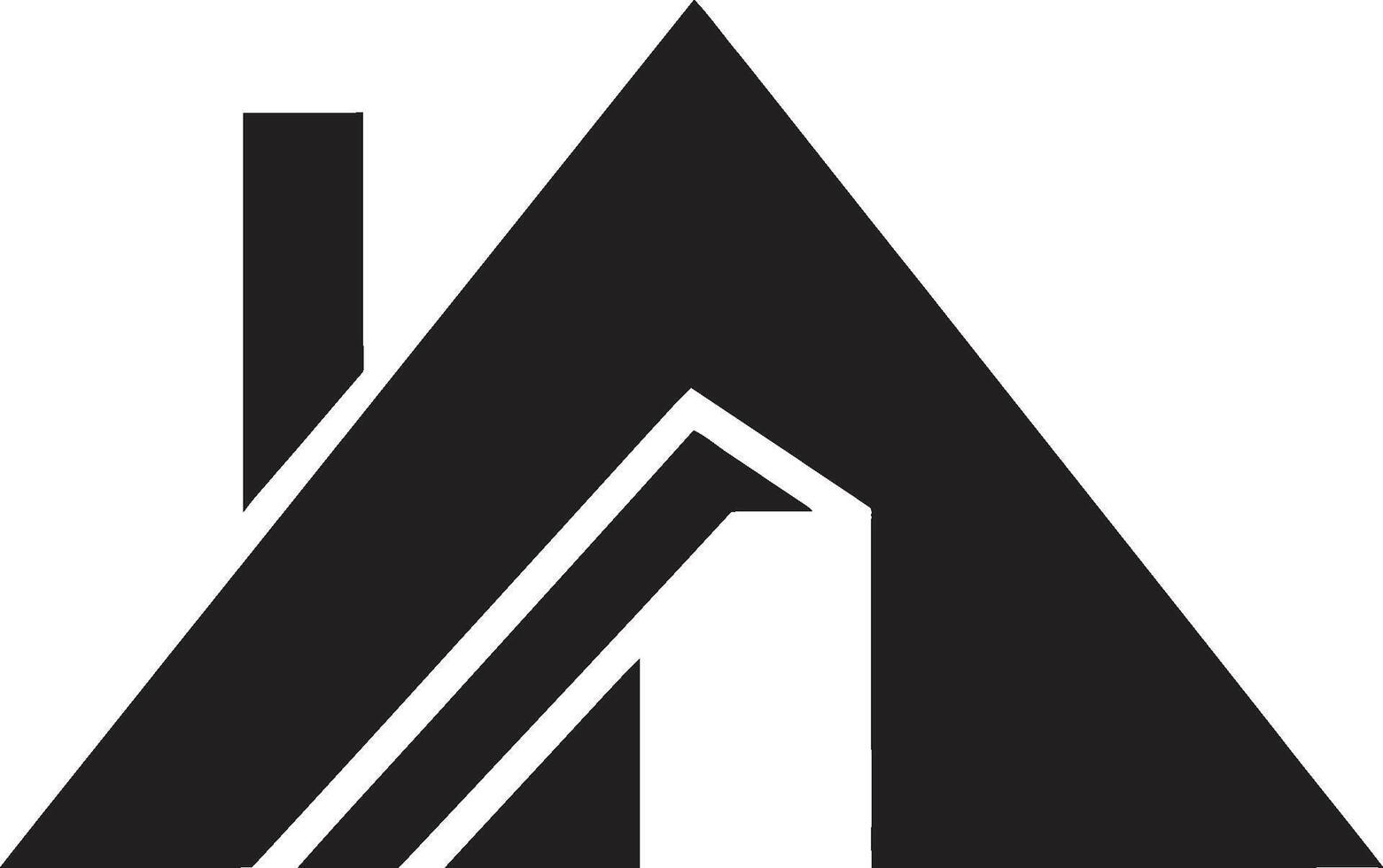 elegante bungalow fusión logo diseño pulcro bungalow icono moderno casa vector