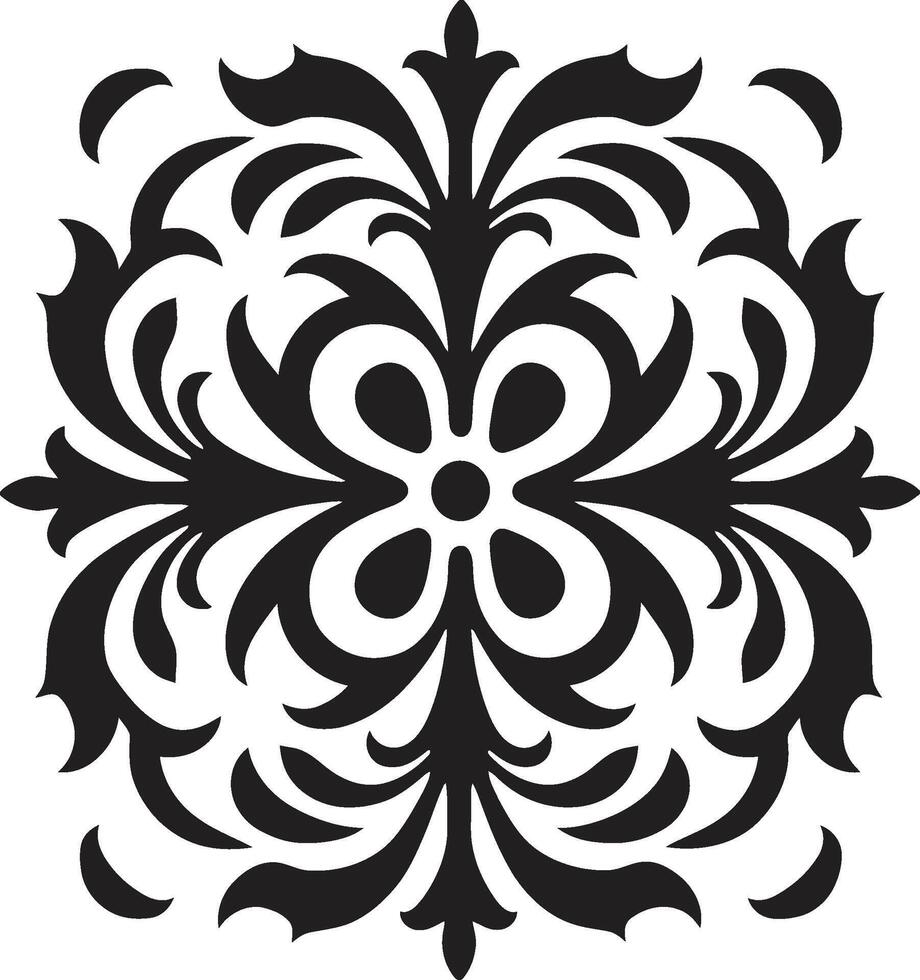 florido opulencia decorativo ornamental emblema intrincado florecer logo para ornamental diseño vector