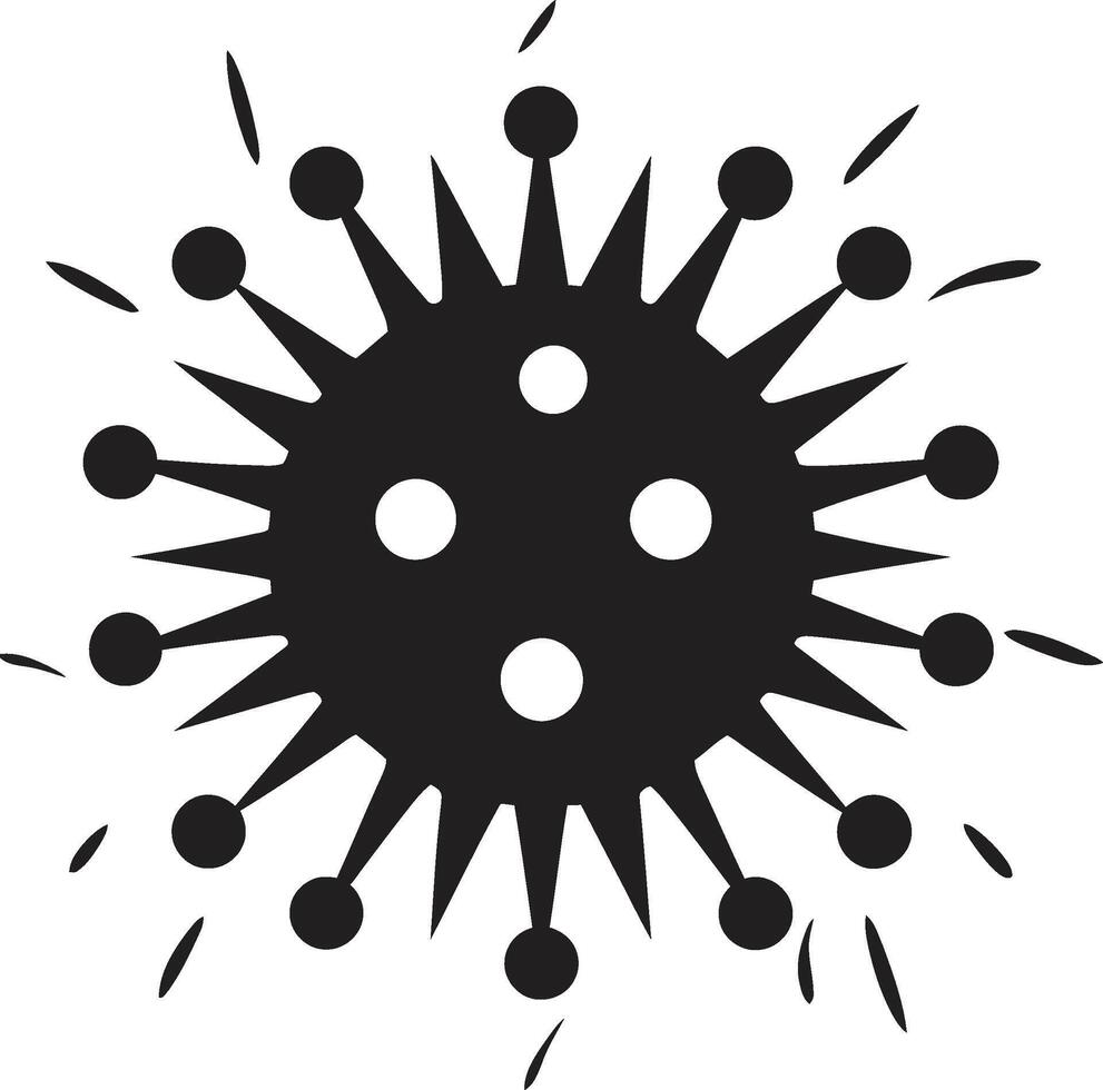 Adorable Pathogenic Joy Cute Infectiously Chirpy Black vector