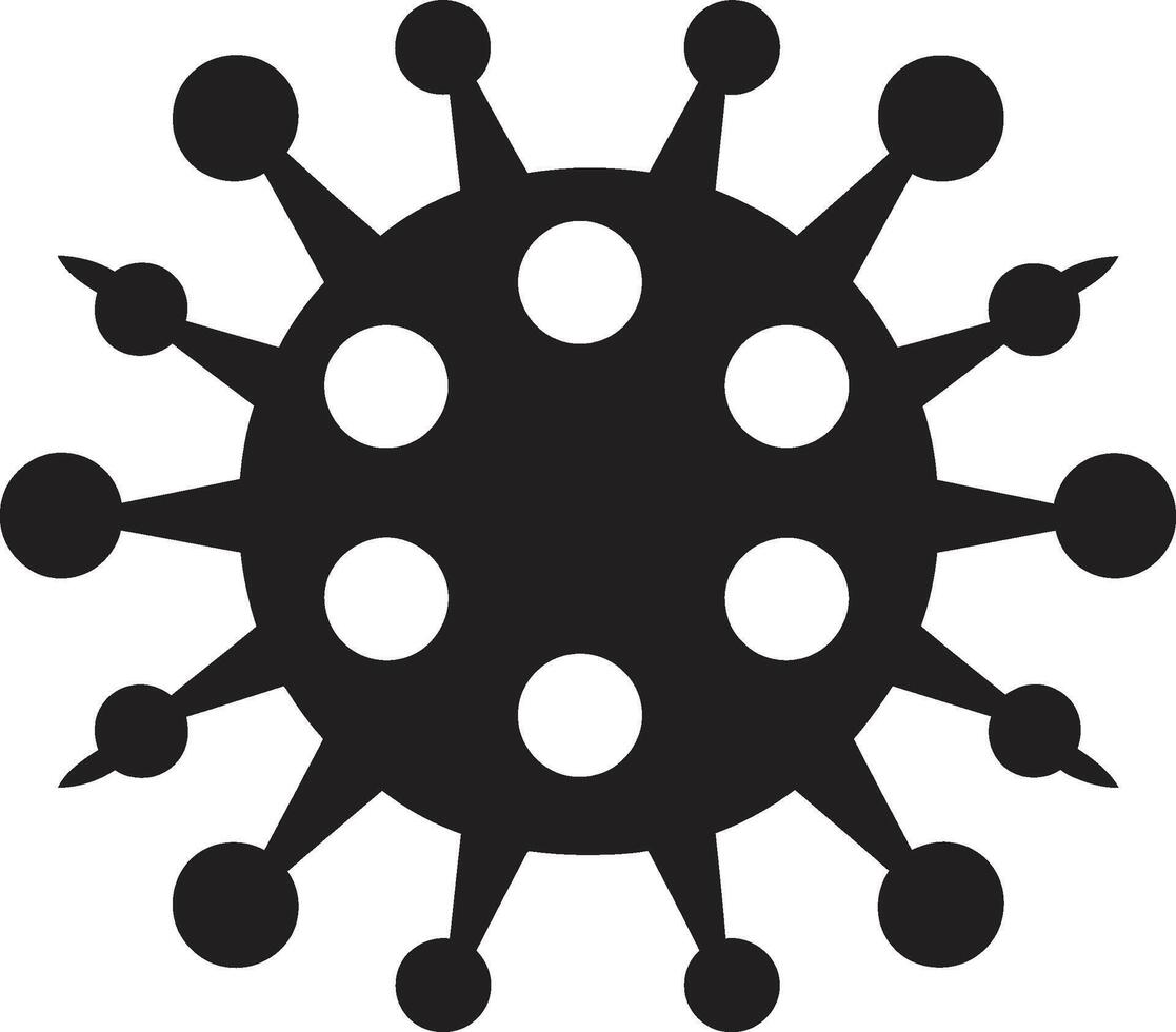 Virus Flurry Black Cheery Pathogen Companion Cute vector
