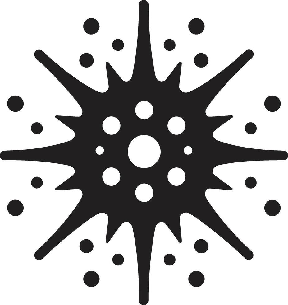 Radiant Pathogen Charm Black Chirpy Virus Serenade Cute Black vector