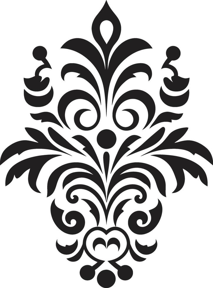 detallado sofisticación elegante ornamental toque negro vector