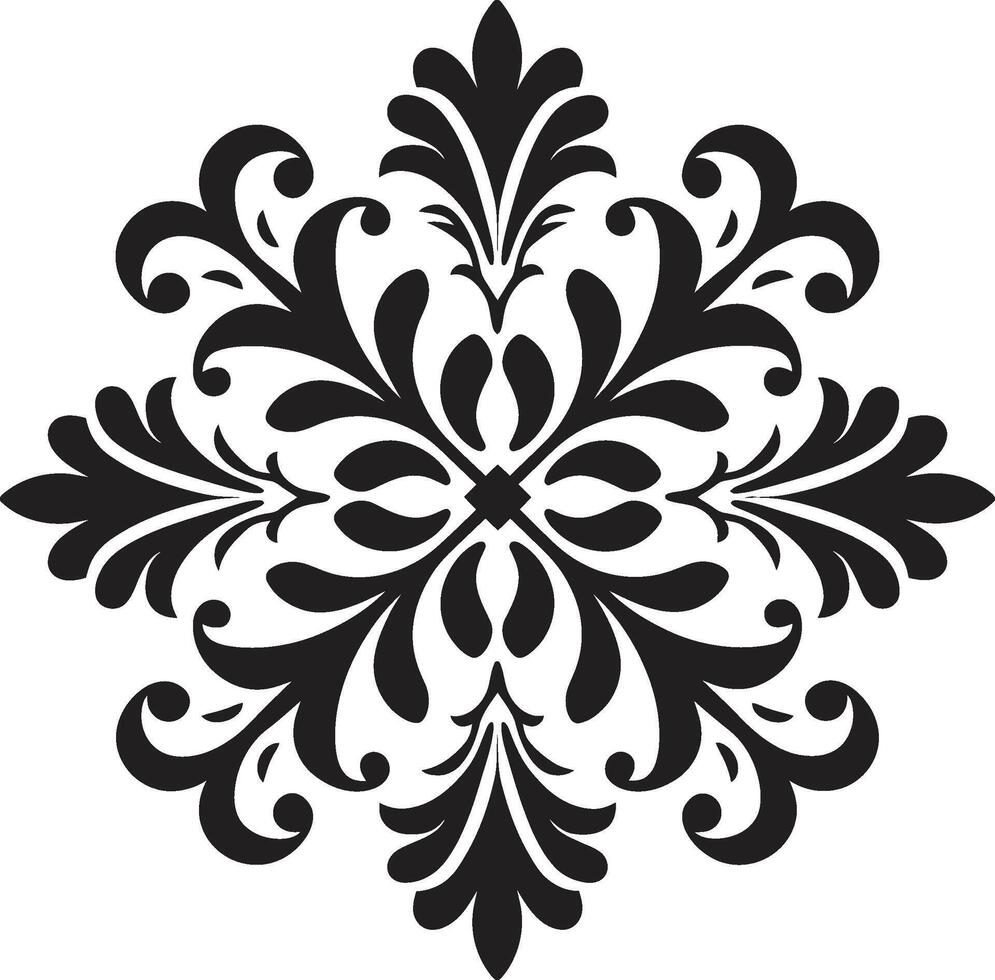 Classic Elegance Decorative Element Graceful Patterns Black vector