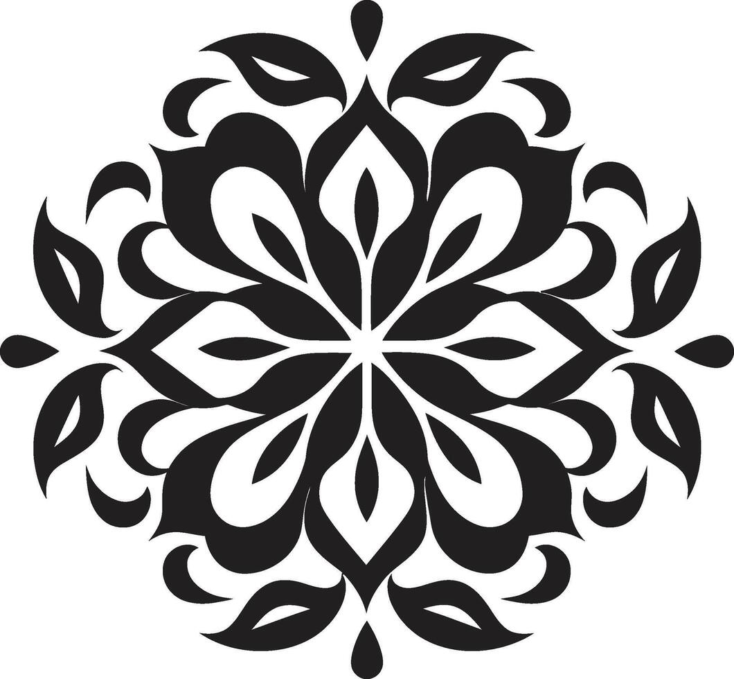 artístico complejidades elemento eterno elegancia negro ornamento emblema vector