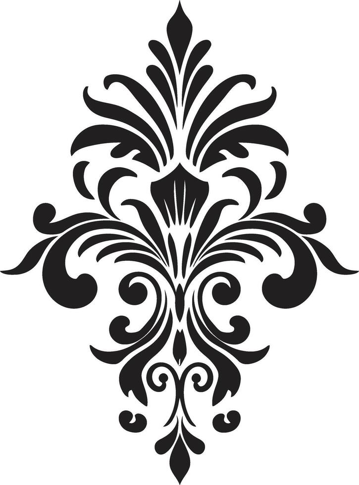 Intricate Accents Decorative Minimalist Sophistication Emblem vector