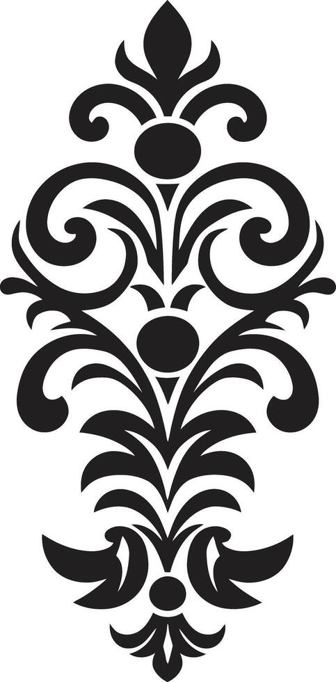 sutil sofisticación ornamento elegante sencillez negro vector