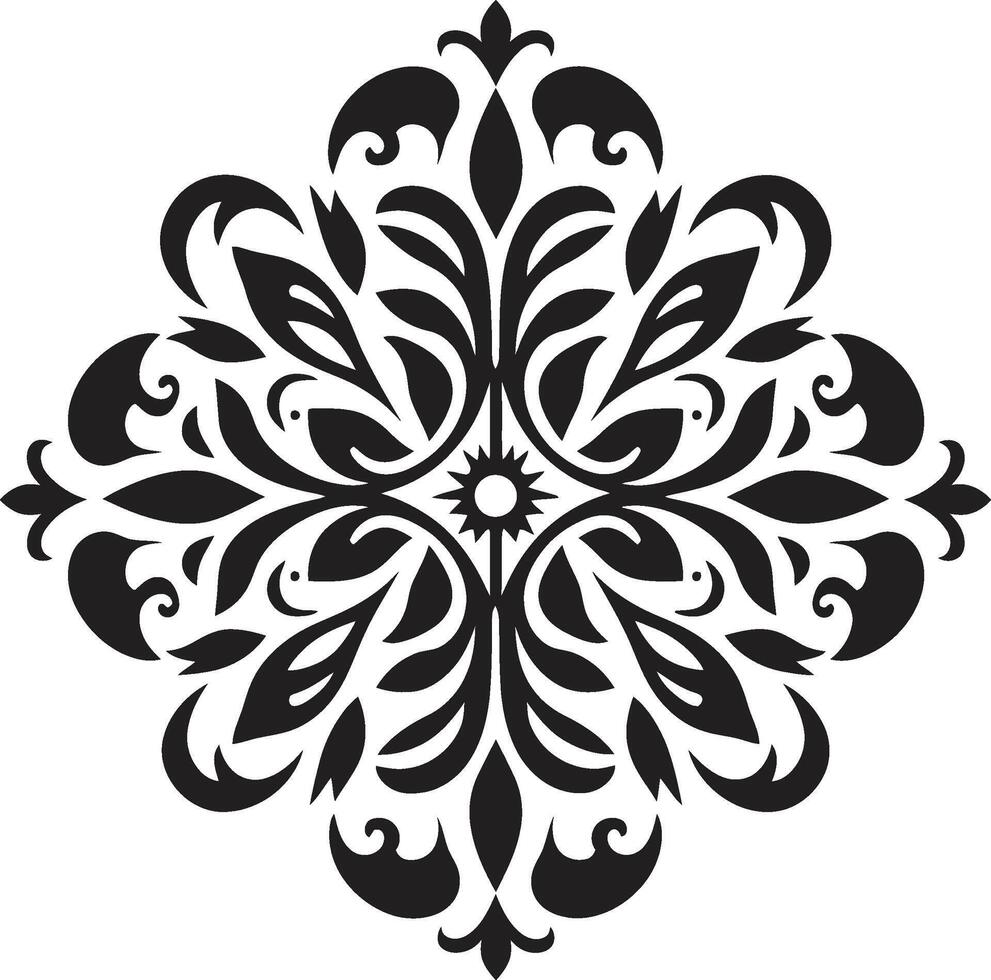 elegante sencillez negro refinado decoración ornamento elemento vector