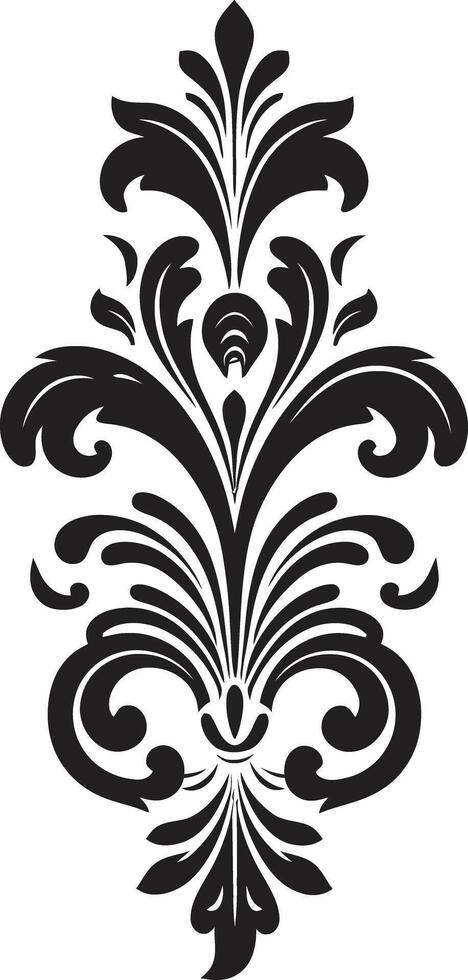 Exquisito sencillez negro artístico gracia decorativo vector