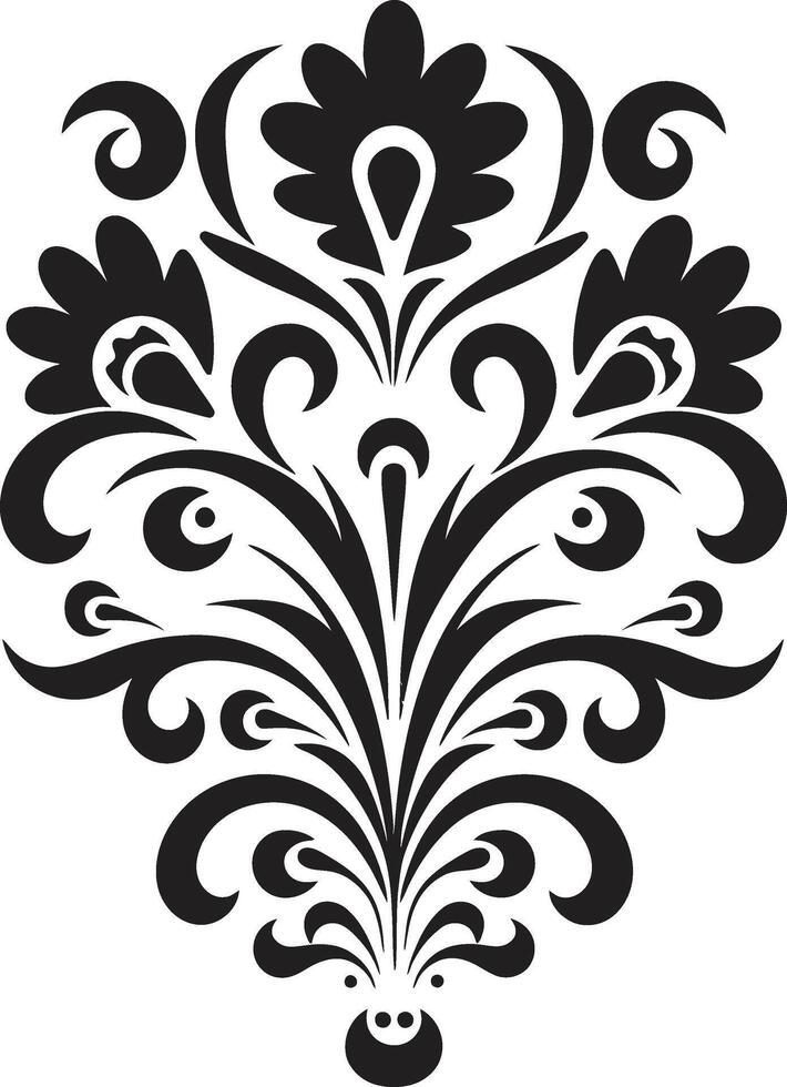 Clásico elegancia elemento agraciado detallado negro decorativo vector