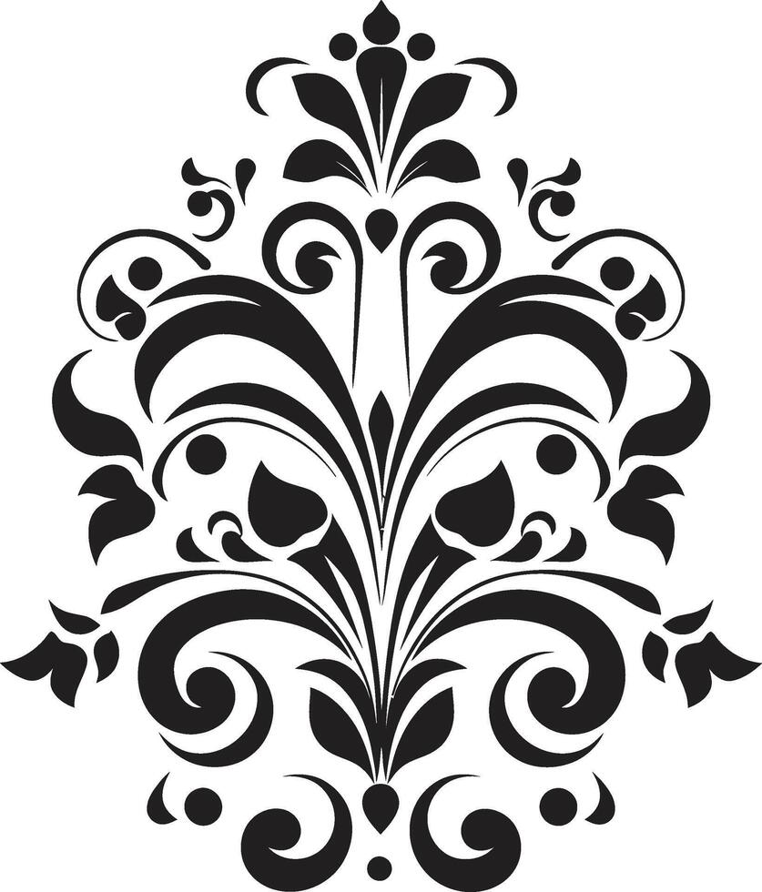 minimalista elegancia elemento refinado ornamental toque negro decorativo vector