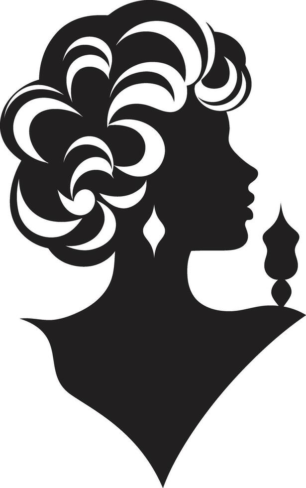 Tasty Treats Ice Cream Emblem Frosty Temptation Black Cone vector