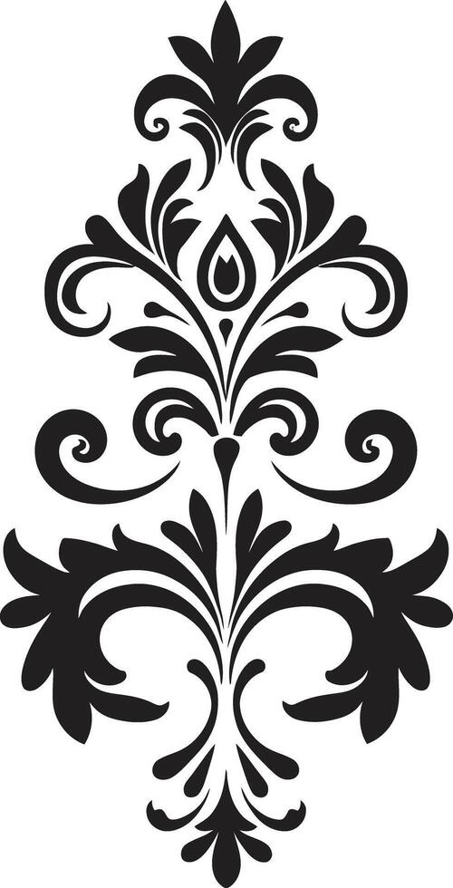 opulento grabados Clásico barroco esplendor negro filigrana vector