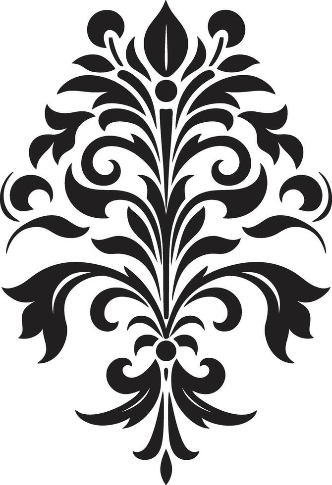 filigrana elegancia Clásico emblema emblema antiguo detallado negro filigrana vector