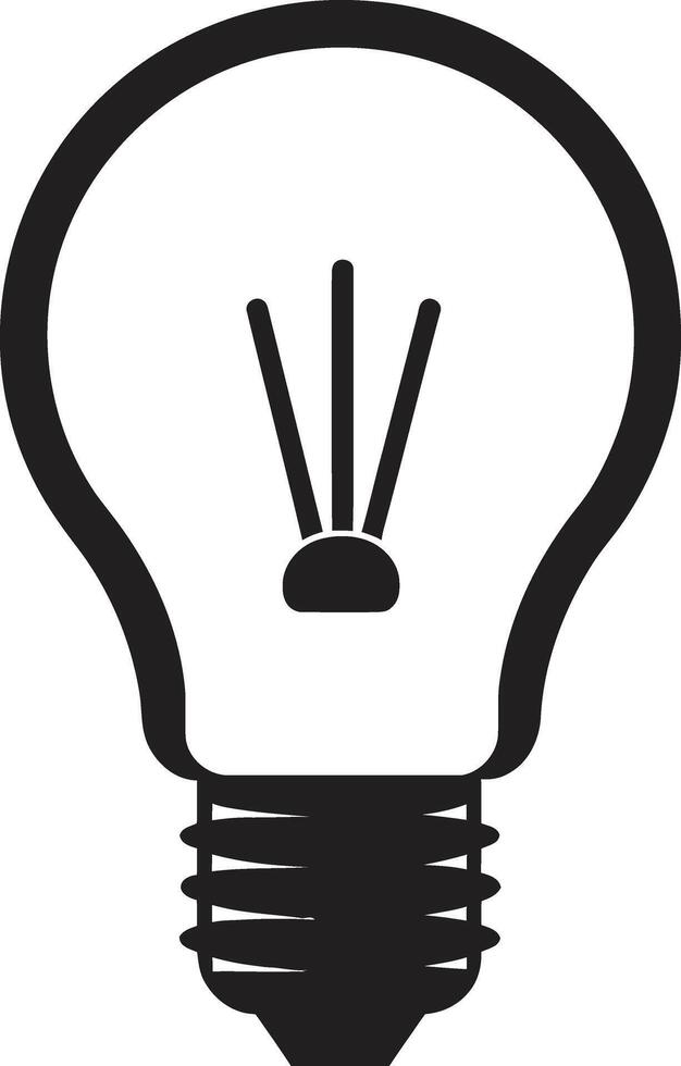Artistic Illumination Black Bulb Representation Black Bulb ing Light and Shadow vector
