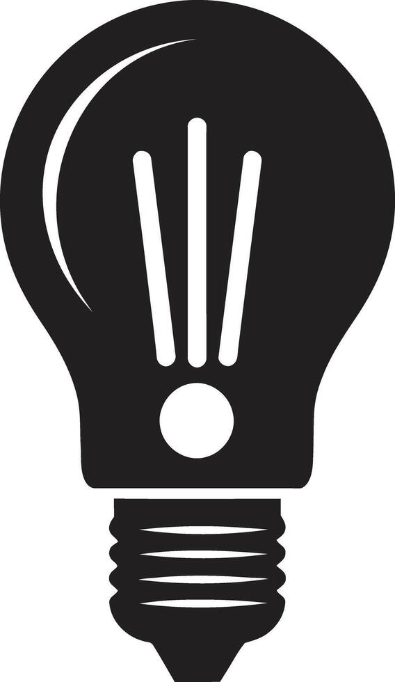 Subtle Brilliance Black Bulb Representation Black Bulb A Beacon of vector