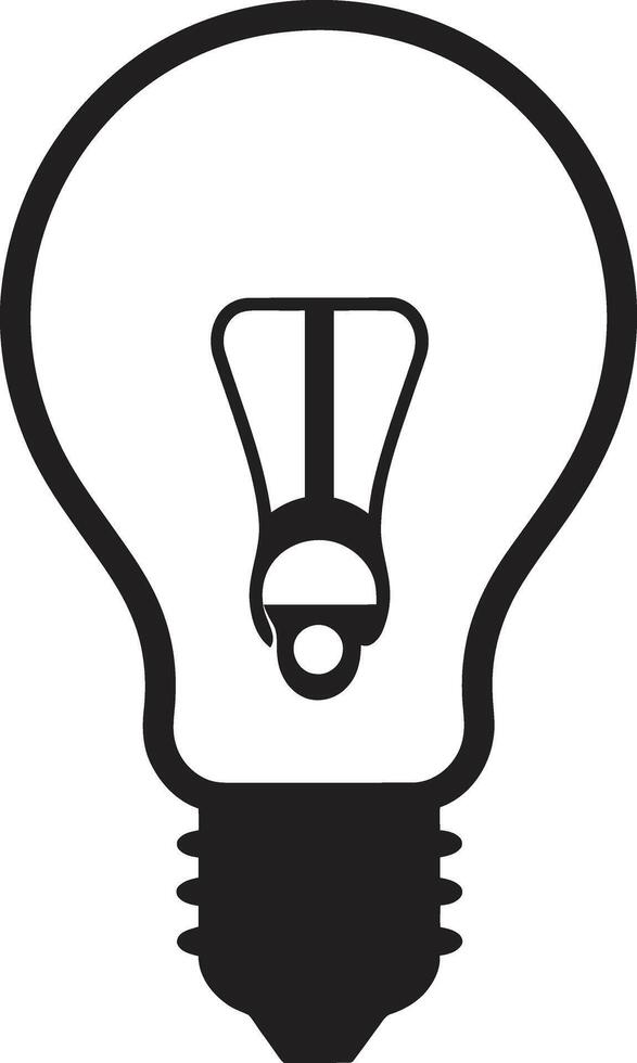 Evoke Radiant Black Bulb Symbolism Black Bulb Contemporary Illumination vector