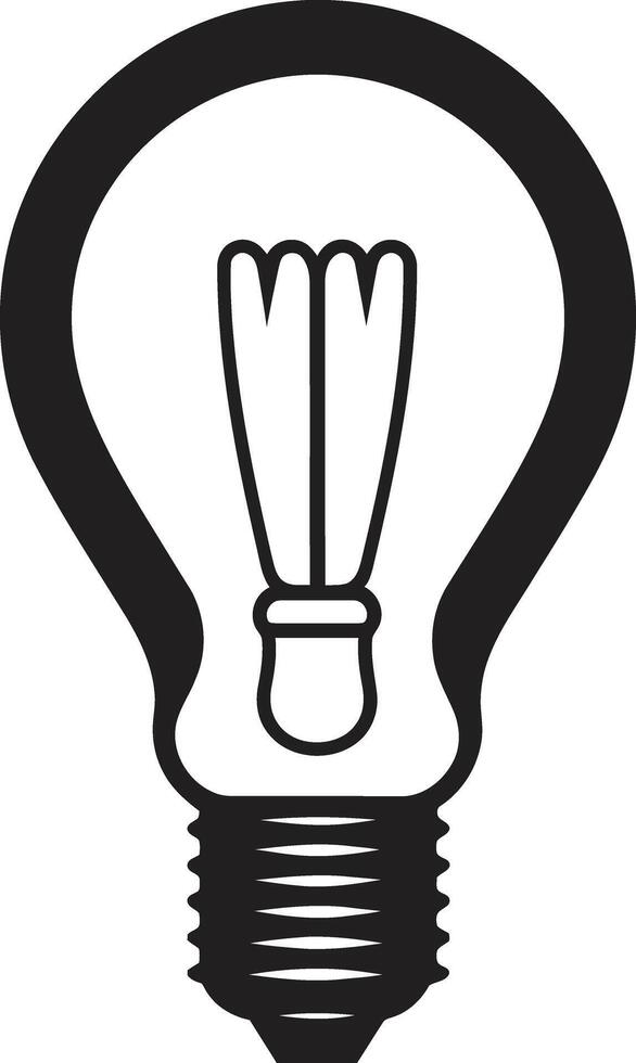 Modern Illumination Black Bulb Sleek Indulgence Black Cake vector