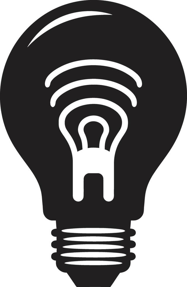Reflective Brilliance Black Bulb ography Darkness to Light Black Bulb Mark vector