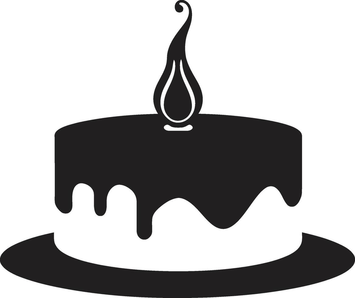 Dynamic Lightplay Black Cake Sleek Indulgence Black Cake vector