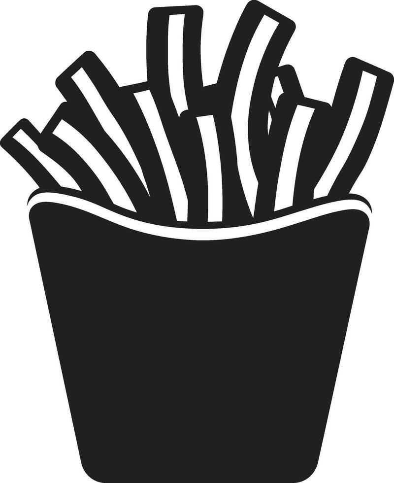 FryFlair Fry Symbol GoldenGourmet French Fry vector