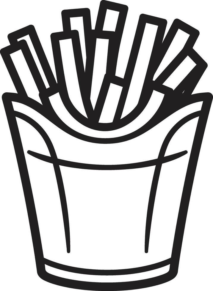 PotatoPulse French Fry TastyTaters Dynamic Fry Emblem vector