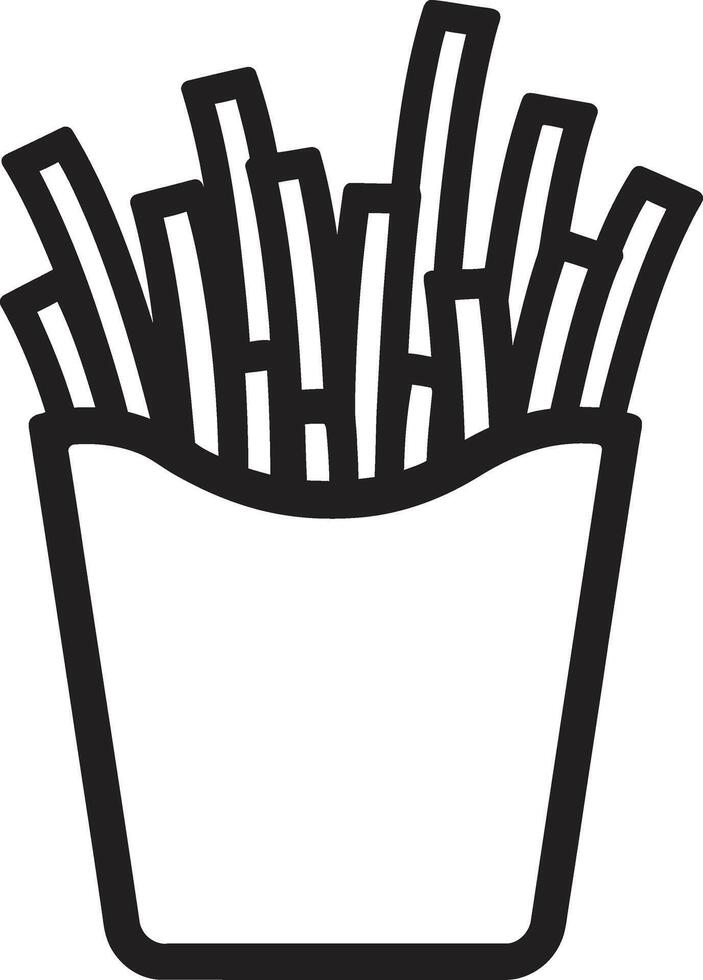 TastyTaters Dynamic Fry Emblem FryFlair Fry Symbol vector
