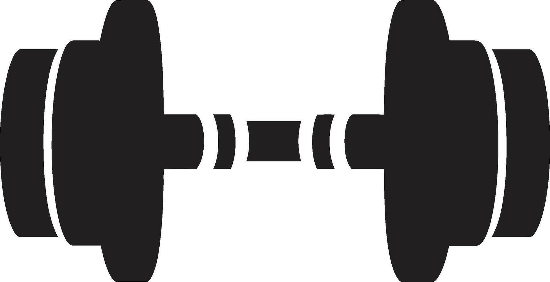 IronCore Weighty Dumbbell Emblem TitanGrip Fitness vector