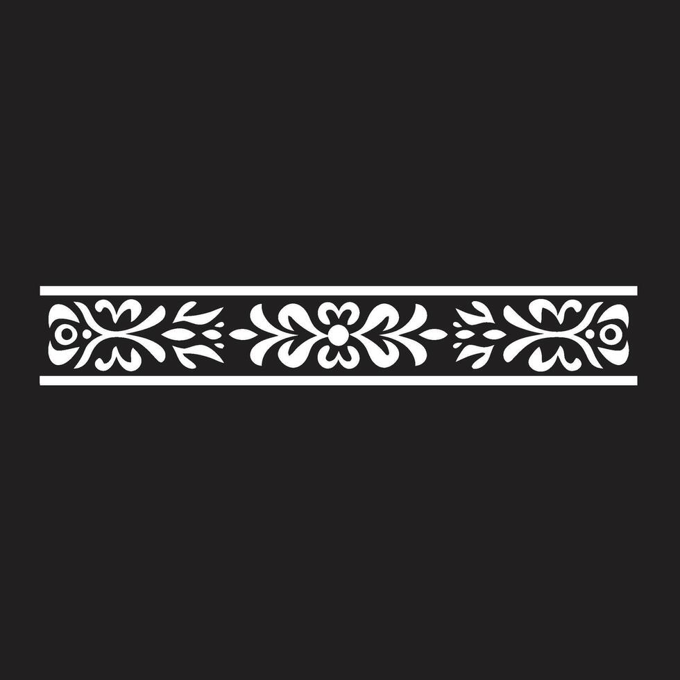 Ceremonial Craft Black for Ethnic Global Flair Ethenic Style Border Emblem in Black vector