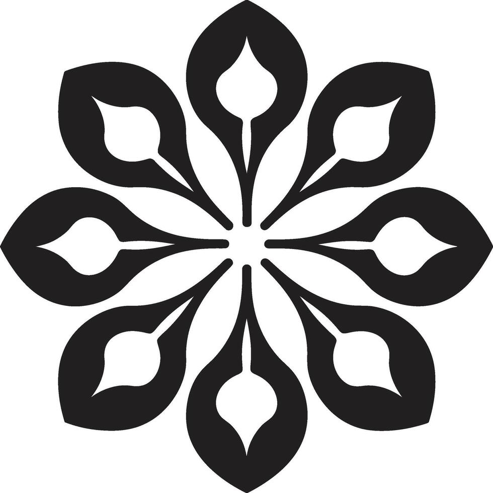 majestuoso circularidad mandala revelando intrincado modelo en negro sagrado geometría soltado monocromo mandala con elegante vector