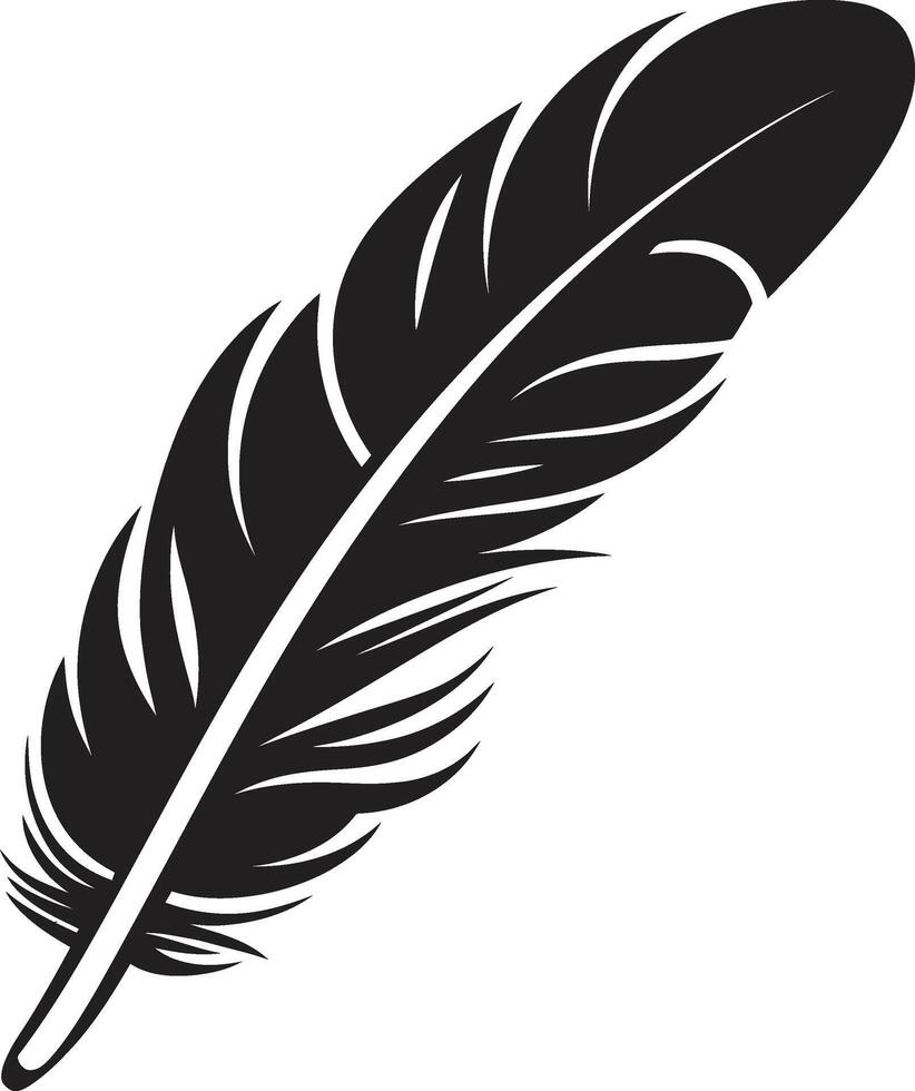 Aetherial Ascent Bird Feather Symbol Plume Panorama Avian vector