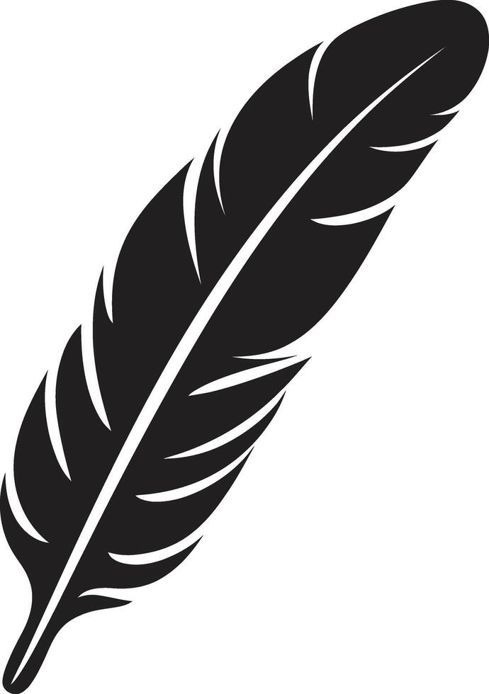 Flight of Fancy Feathered Symbol Feathered Rhapsody Soaring Emblem vector