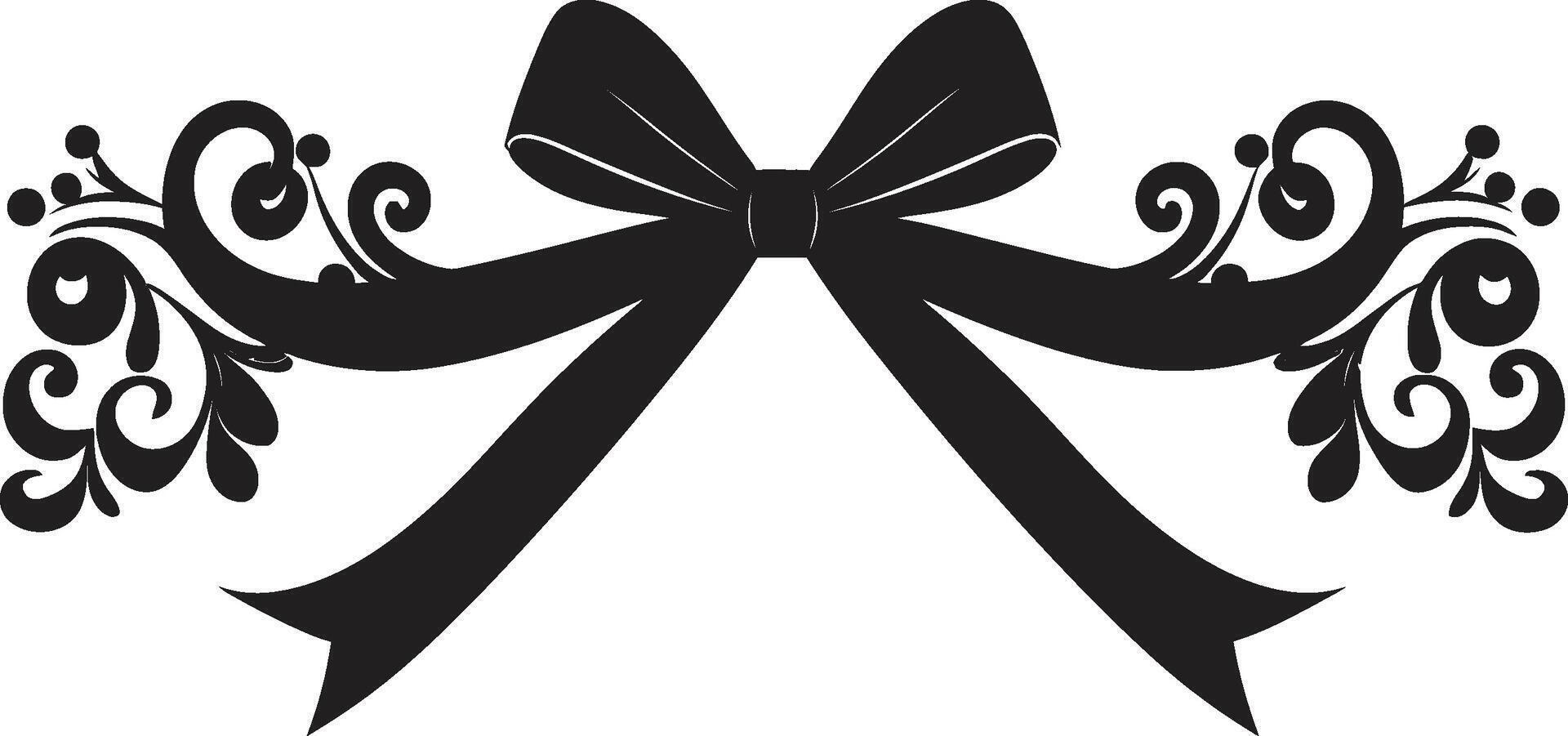 Whispers of Celebration Tied Euphoria Symbol Velvet Vortex Bowed Surprise vector