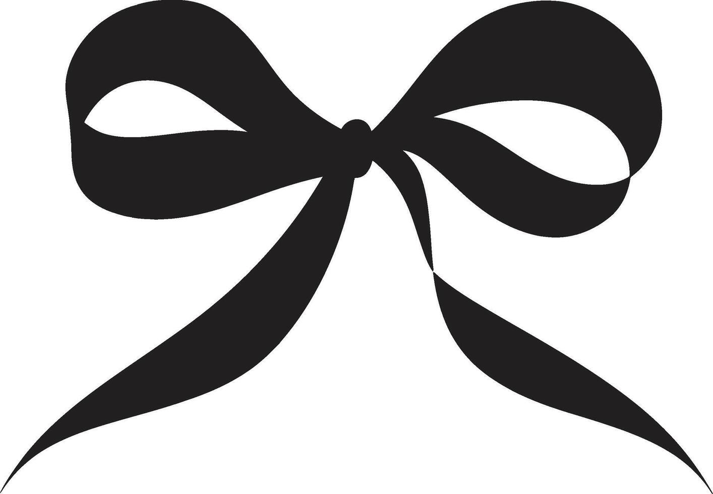 Elegant Ensemble Gift Ribbon Symphony Radiant Ribbon Surprise Emblem vector