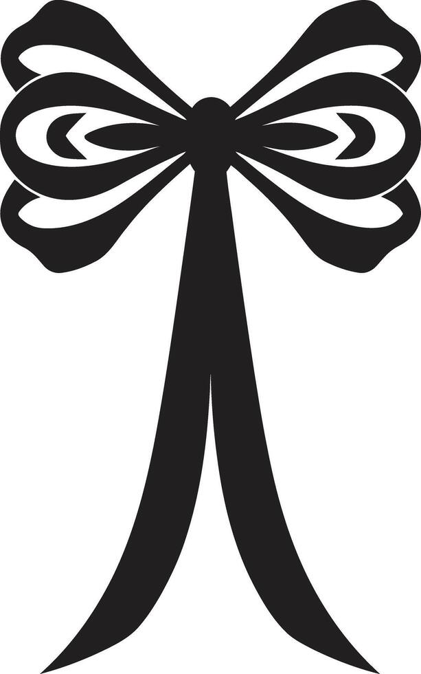 Ribbon Radiance Surprise Symphony Festive Flourish Bowed Elegance vector