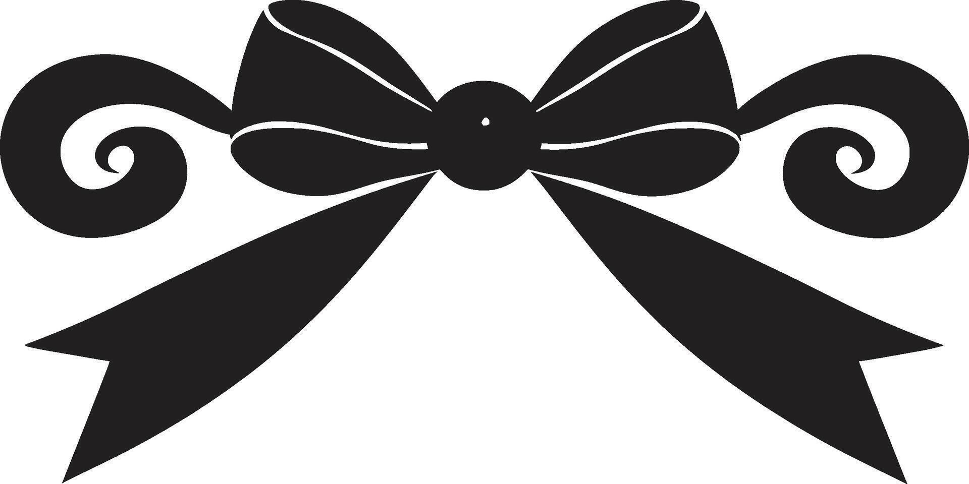 Ribbon Radiance Tied Elegance Bow of Bliss Elegant Surprise vector