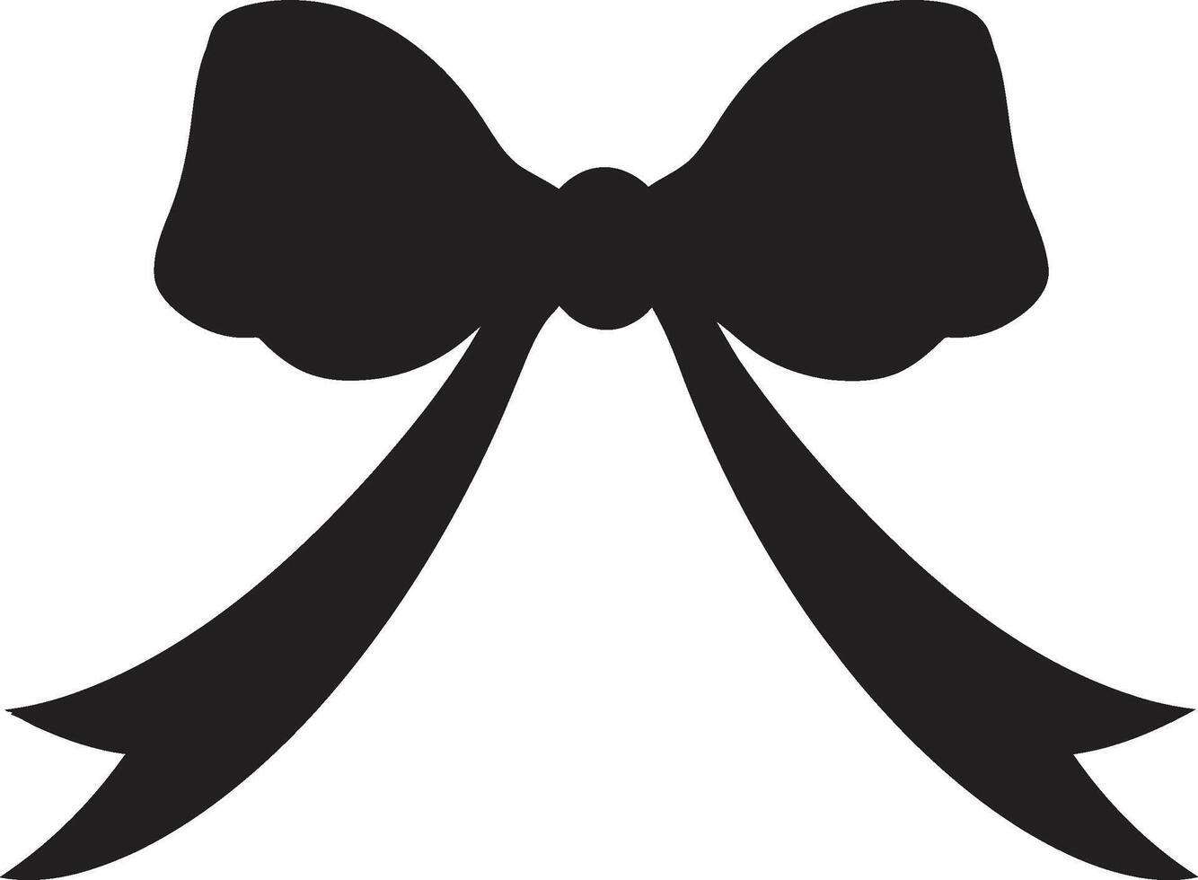 Bow of Bliss Ribbon Elegance Ribboned Rhapsody Elegant Surprise Symbol vector