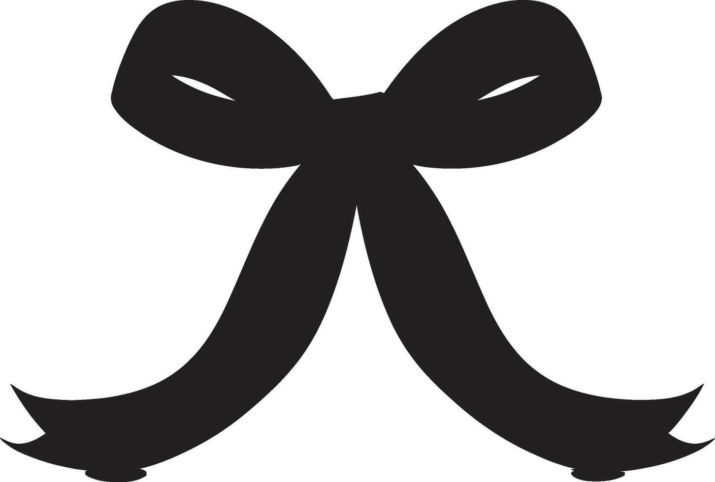 Tapestry of Joy Elegant Ribbon Symphony Tied Euphoria Gift Bow Symbol vector