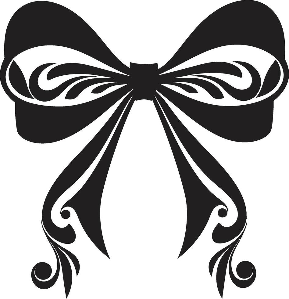 Symphony of Surprises Elegant Bow Ribboned Rhapsody Tied Elegance vector