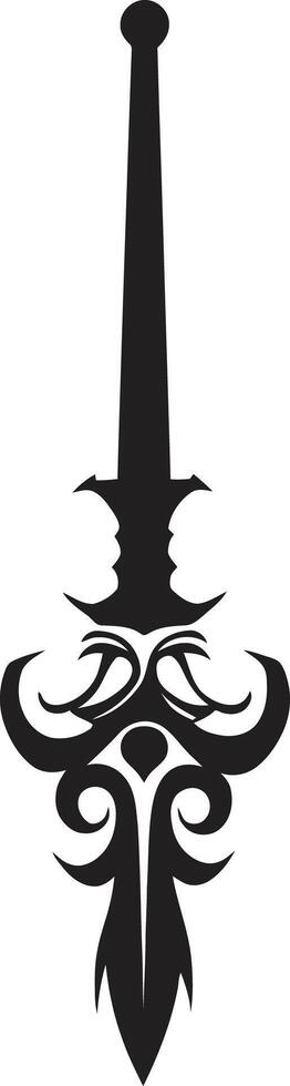 Nautical Nobility Fancy Pirate Sword Seafaring Splendor Intricate Cutlass Emblem vector