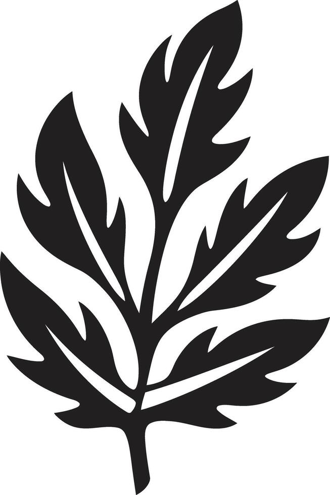 Organic Elegance Silhouetted Leaf Enchanted Eden of Leaf Silhouette vector